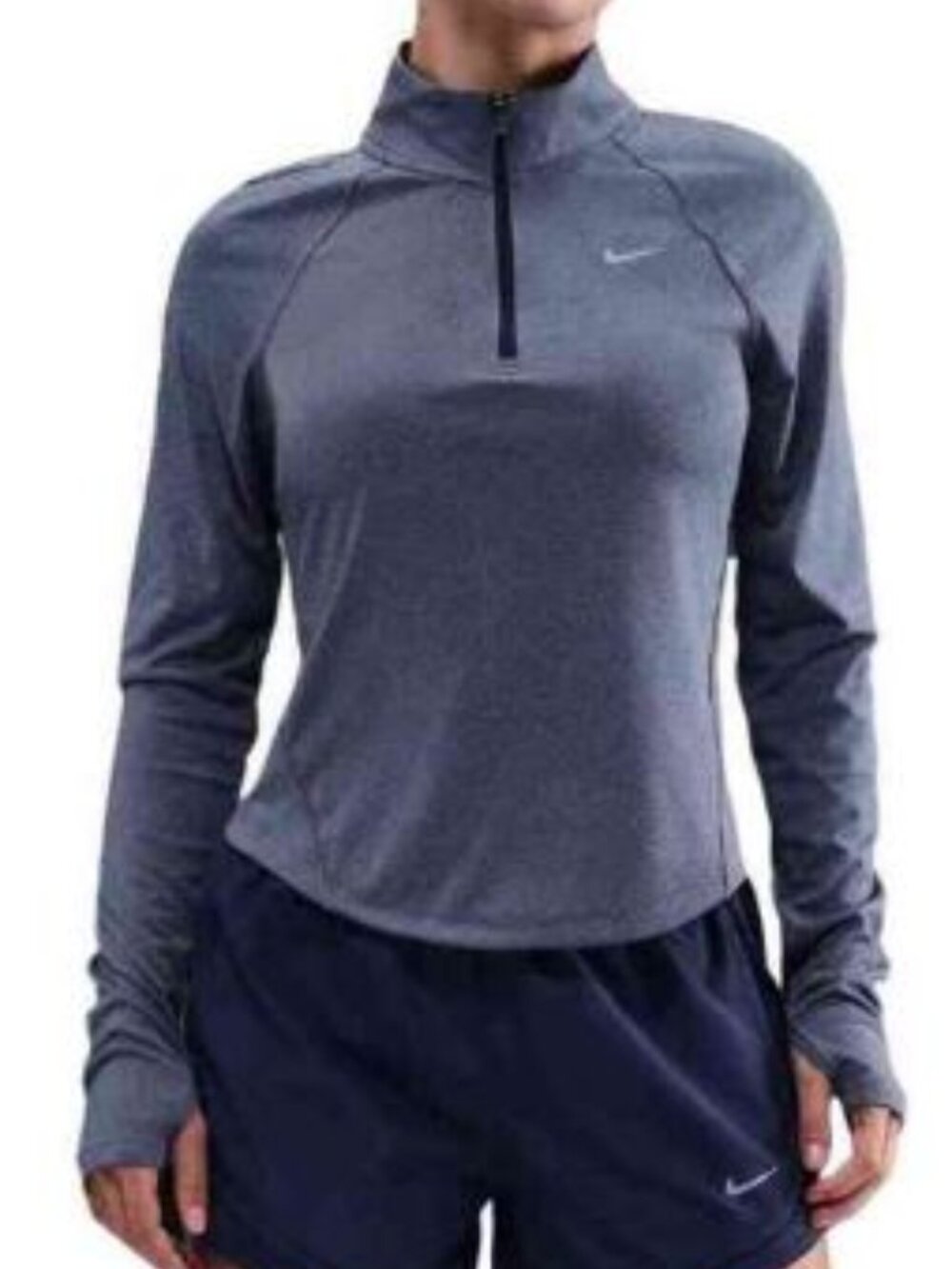 Nike Womens Running Tempo Dri-FIT Half Zip Long Sleeve Shirt HV2852-410 - 2XL